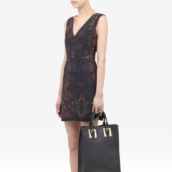 Sandro Paris Leopard Lace shift dress -l - Picture 4 of 4